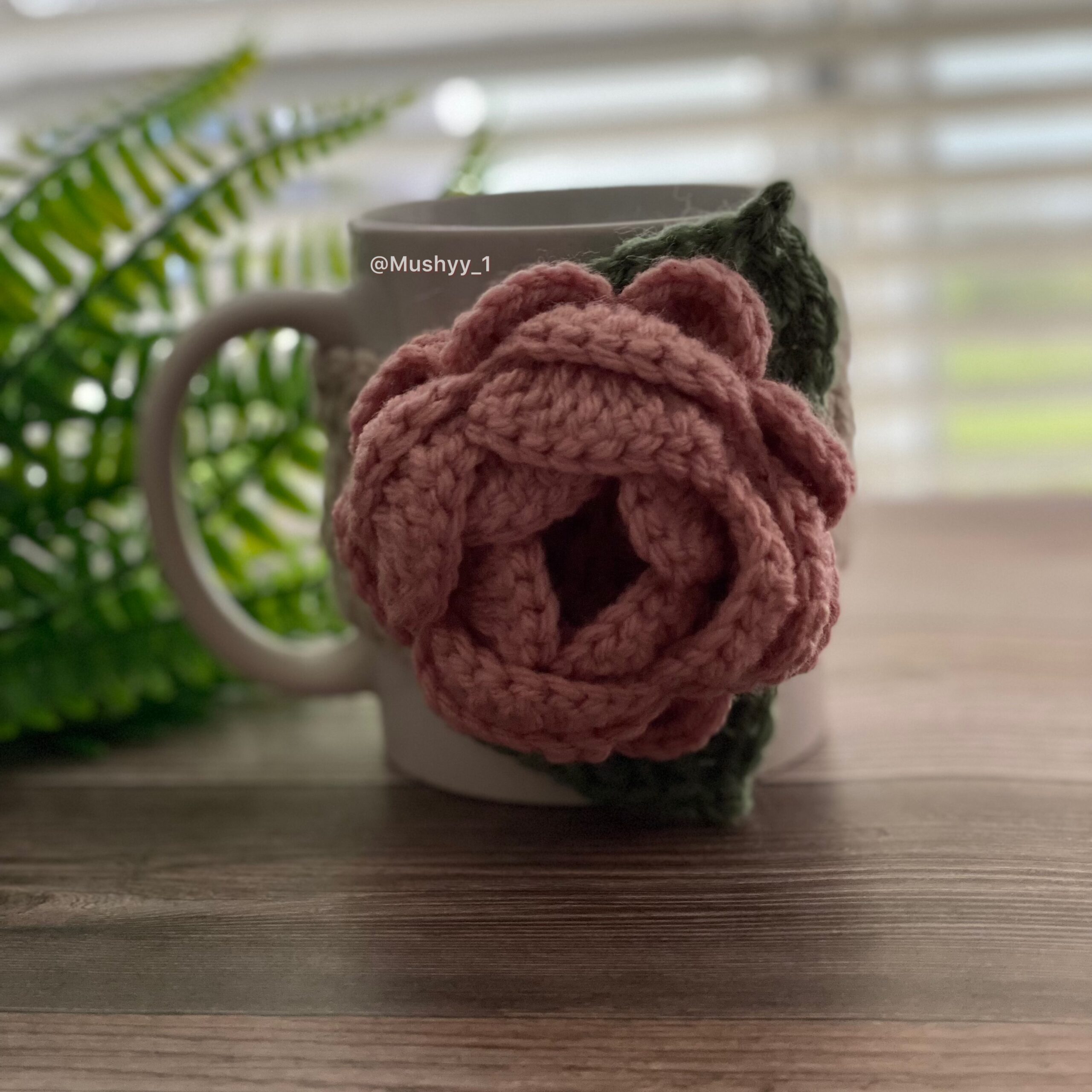 Crochet Blooming Rose Mug Cozy Pattern - Image 2