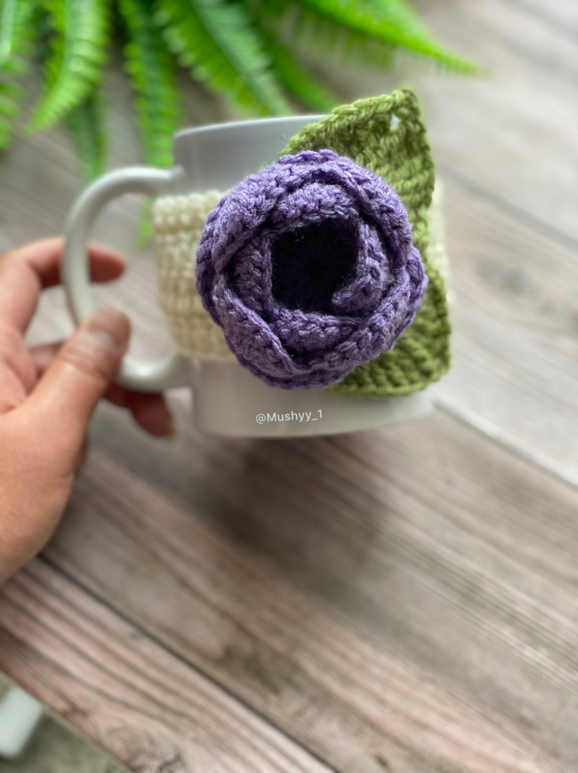 Crochet Blooming Rose Mug Cozy Pattern - Image 5
