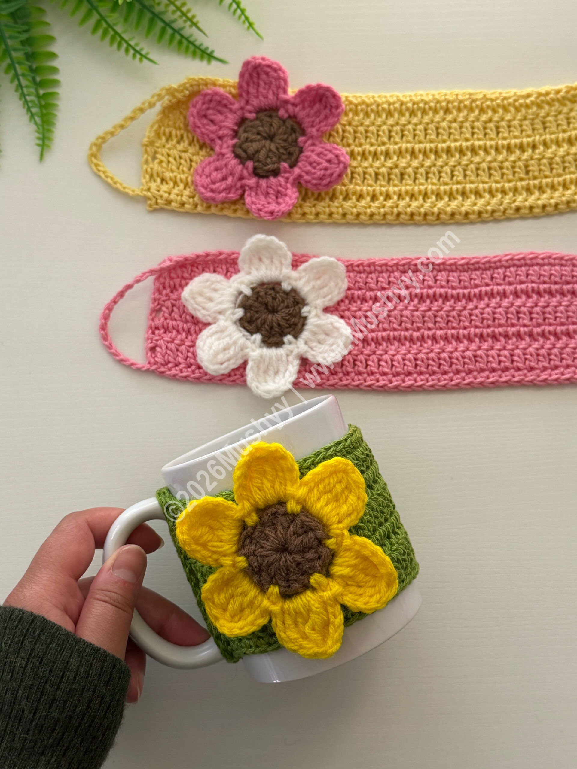 Spring Bloom Crochet Flower Mug Cozy Pattern By Mushyy