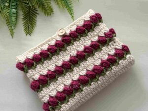 Crochet Tulip Flower Book Cover Pattern By Mushyy