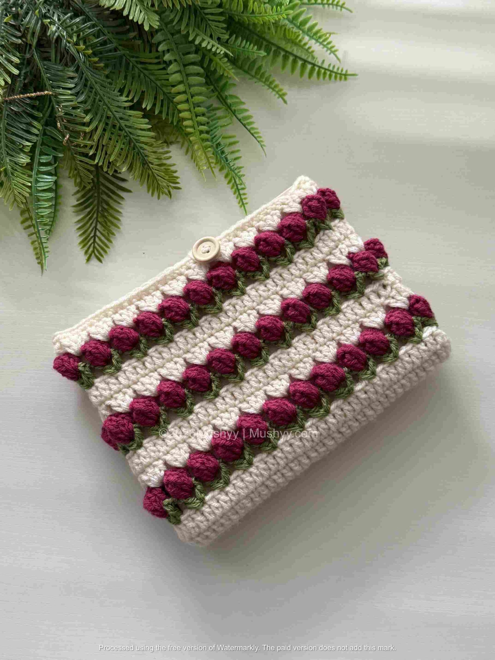 Crochet Tulip Flower Book Cover Pattern By Mushyy