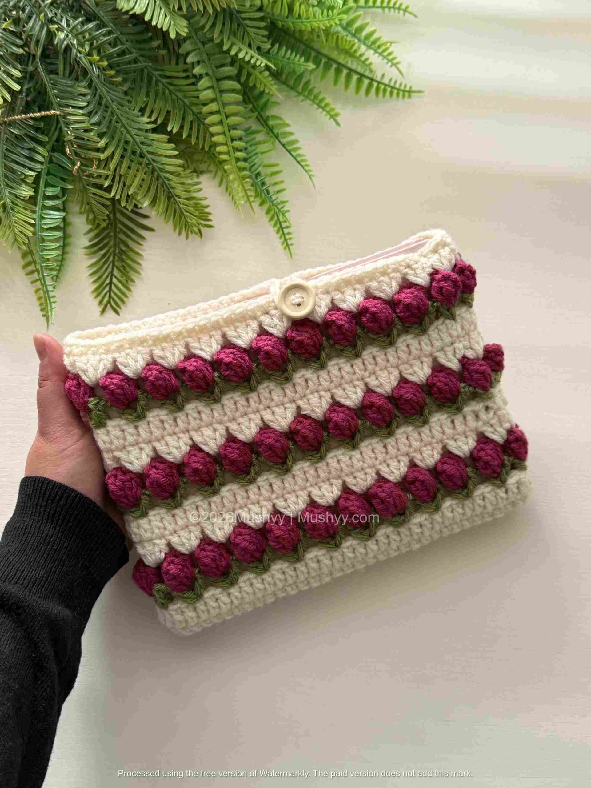 Crochet Tulip Flower Book Cover Pattern By Mushyy - Image 2