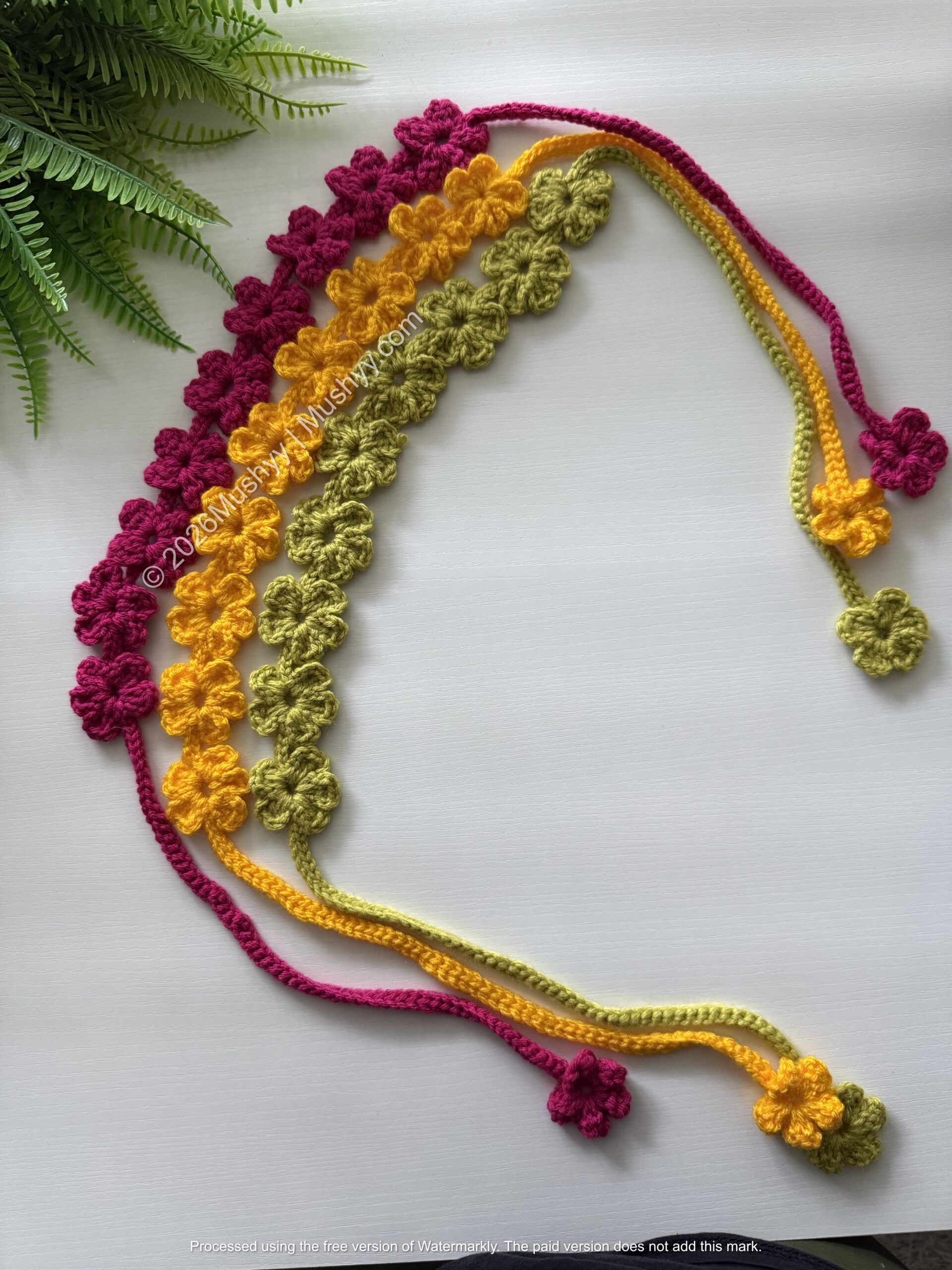 Spring Flowers Crochet Headband Pattern By Mushyy - Image 3