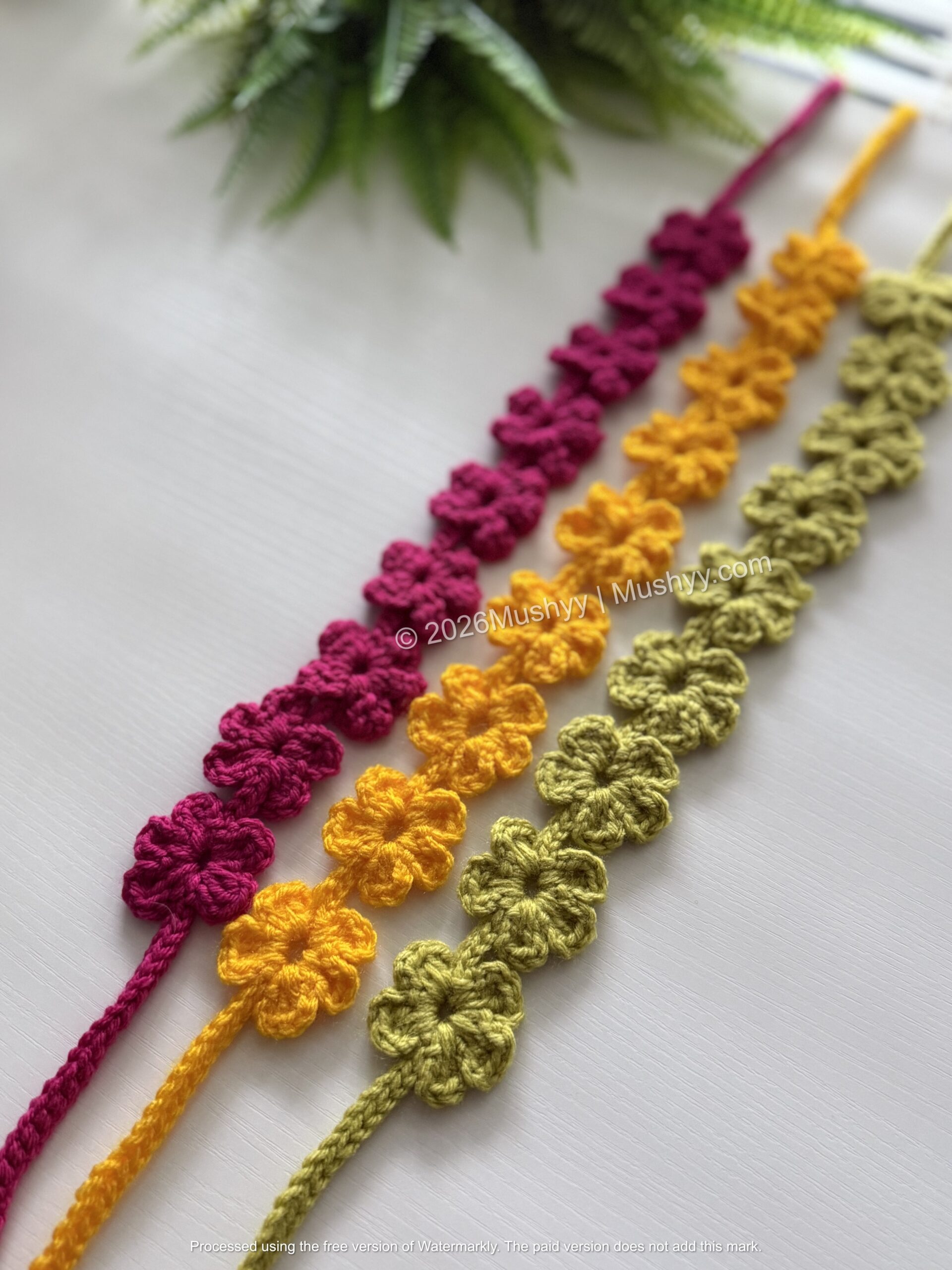 Spring Flowers Crochet Headband Pattern By Mushyy - Image 2