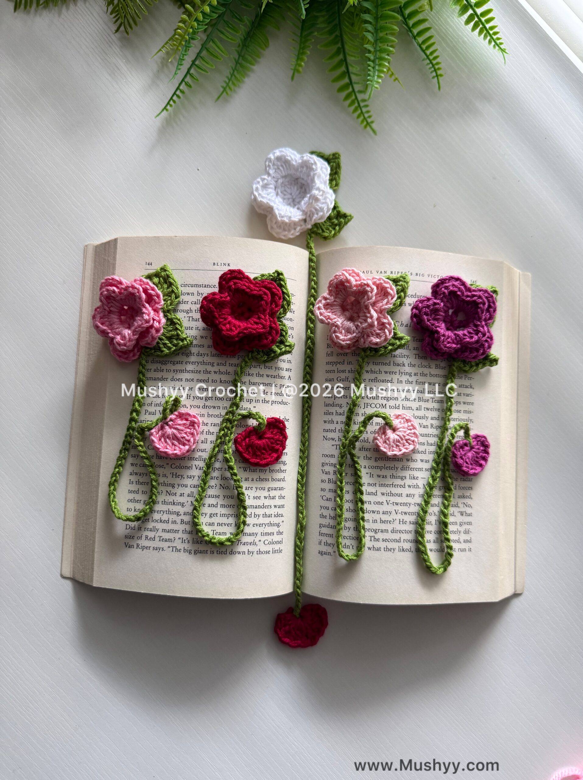 Timeless Rose Crochet Bookmark Pattern By Mushyy - Image 3