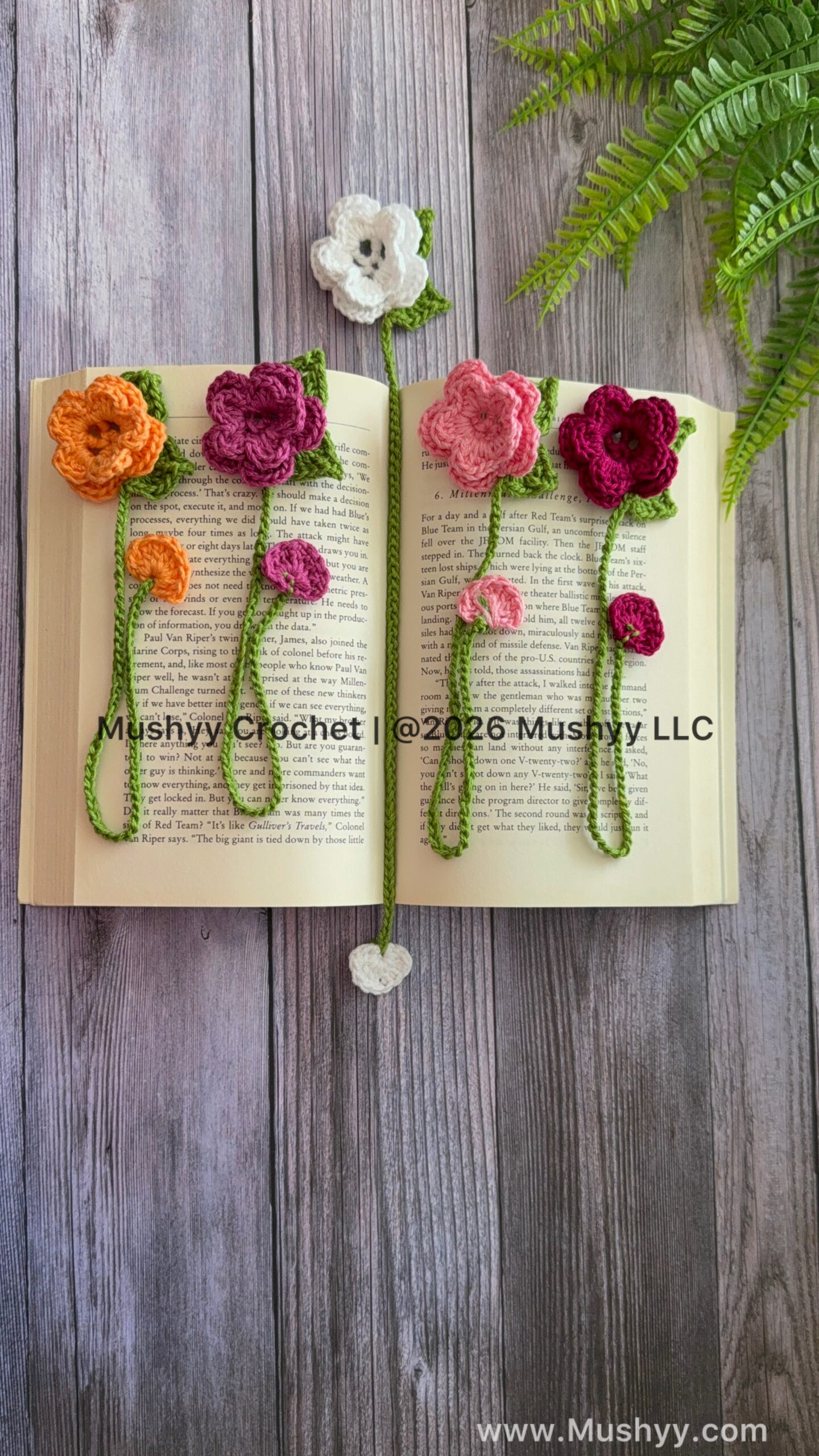 Timeless Rose Crochet Bookmark Pattern By Mushyy - Image 4