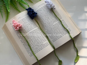 Lupin Flower Crochet Bookmark Pattern