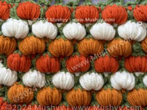 Crochet Pumpkin Stitch 3D Pattern Designed By Mushyy