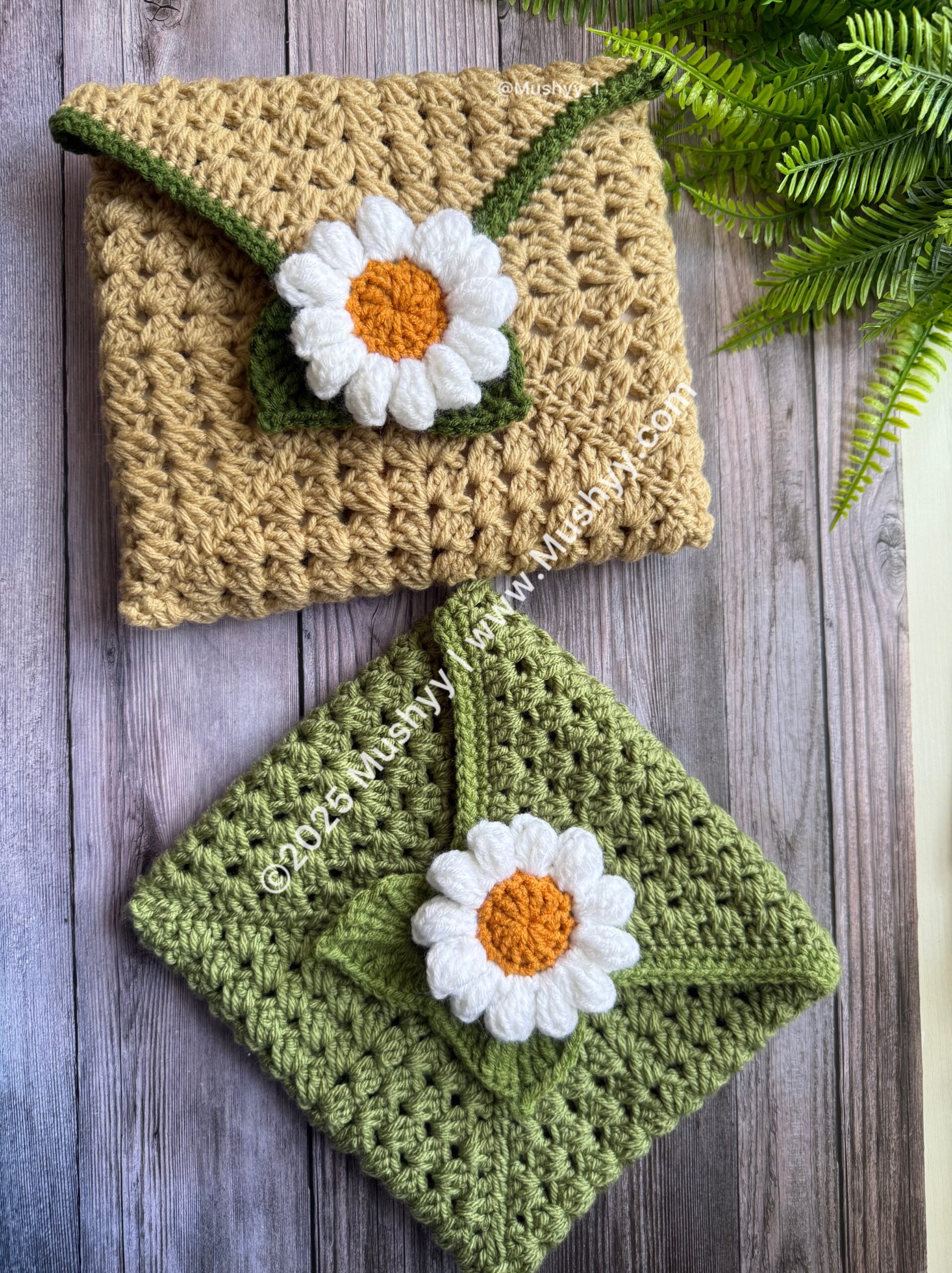 Crochet Daisy Envelope Book Sleeve Pattern By Mushyy - Image 2
