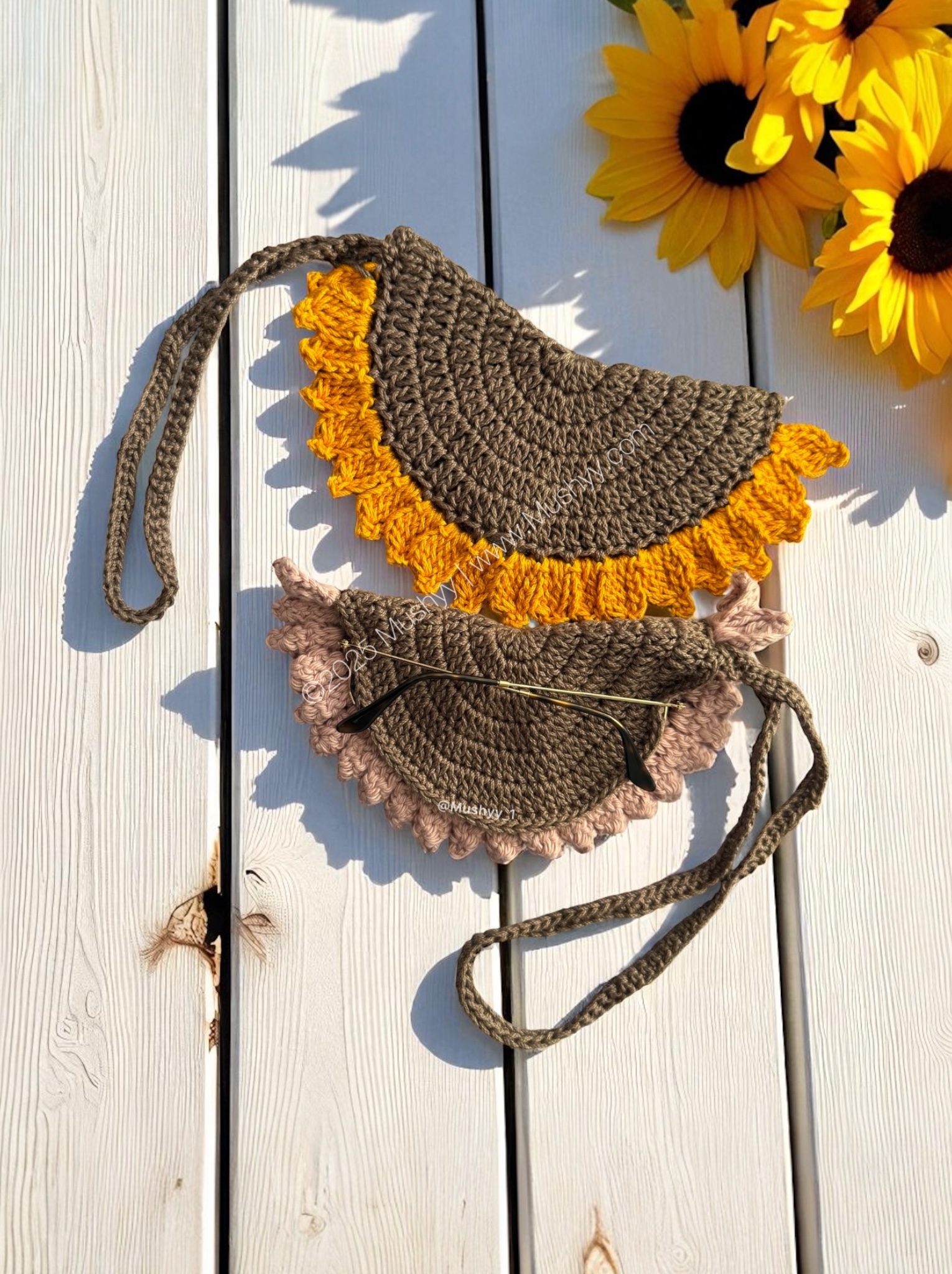 Sunflower Eyeglasses Holder Pattern Designed By Mushyy