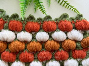 Crochet 3D Pumpkin Stitch Pattern By Mushyy