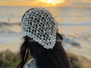 Pearl Lace Crochet Bandana Pattern