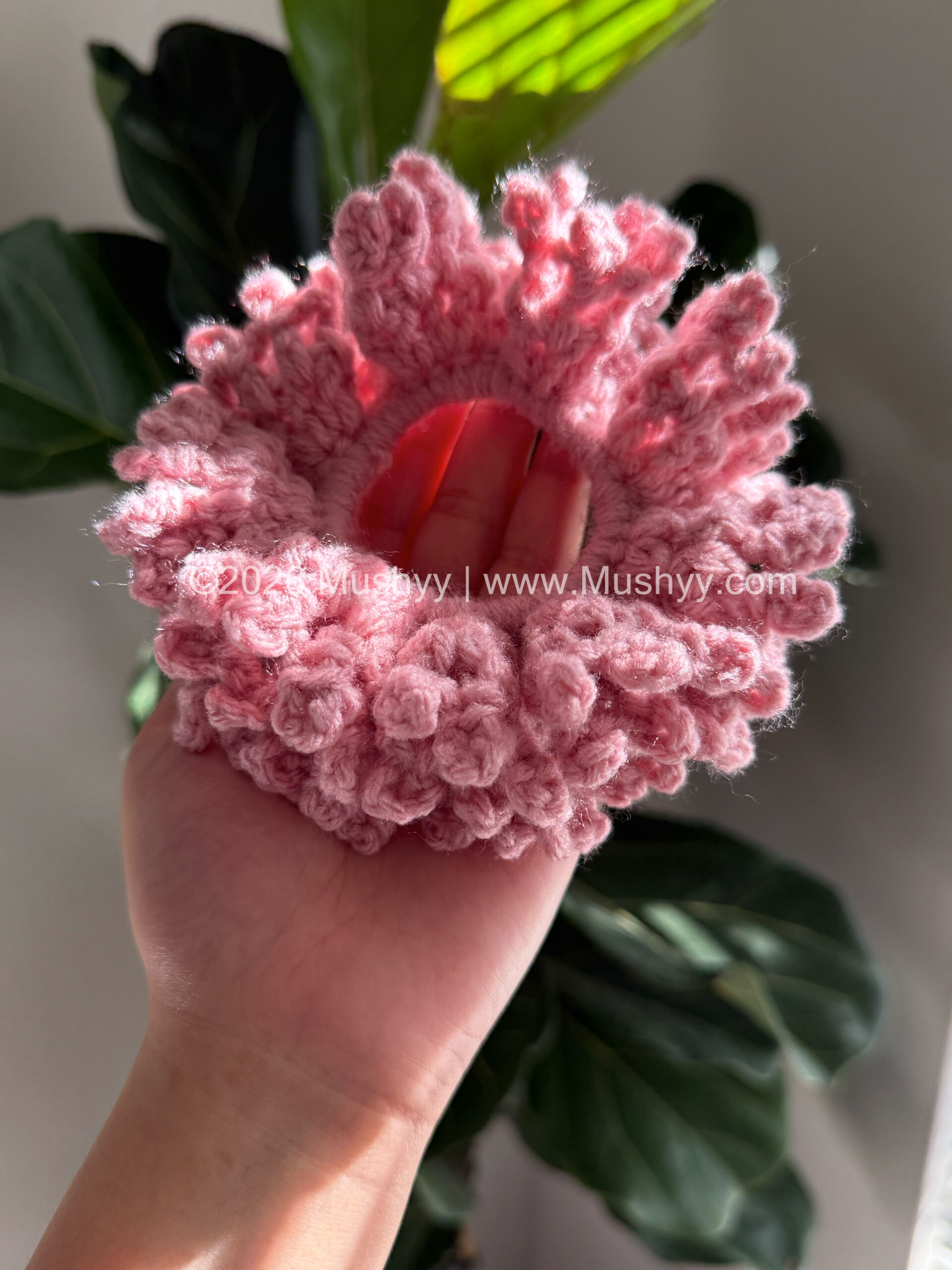 Lacey Mesh Crochet Scrunchie Pattern - Image 5