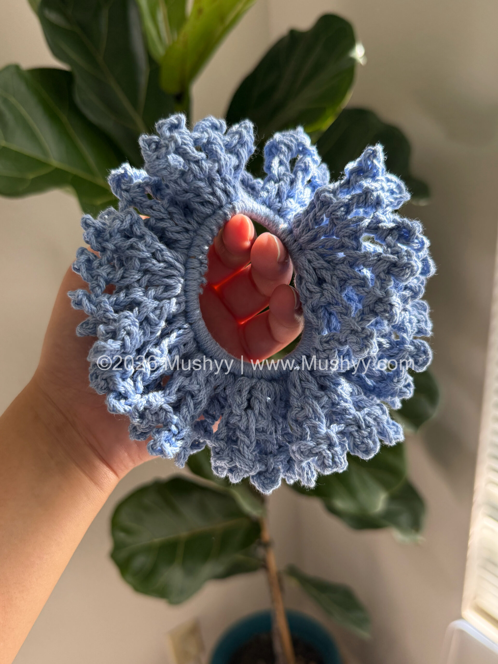 Lacey Mesh Crochet Scrunchie Pattern - Image 6
