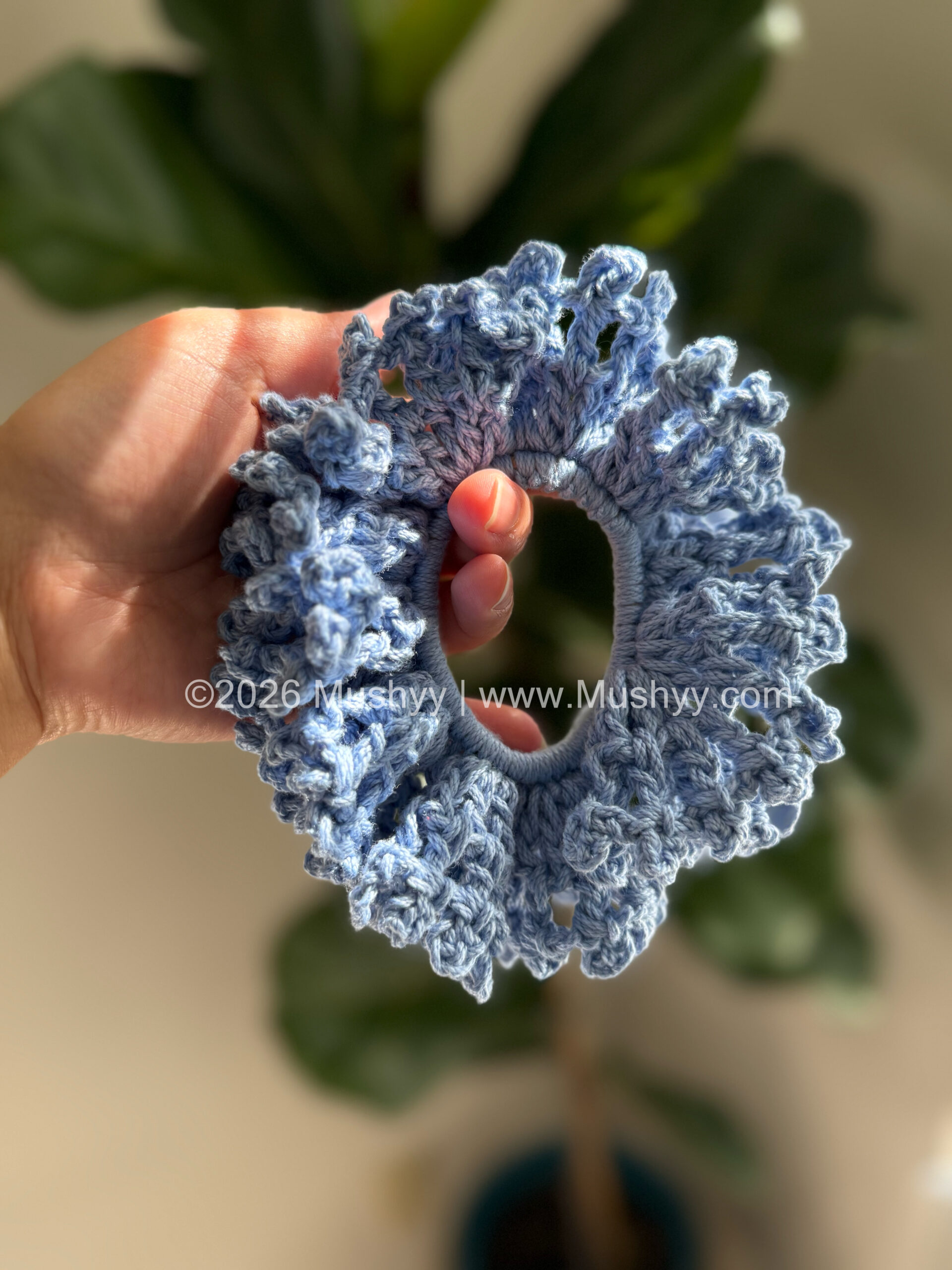 Lacey Mesh Crochet Scrunchie Pattern - Image 7