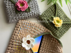 Daisymere Envelope Crochet Book Sleeve Pattern