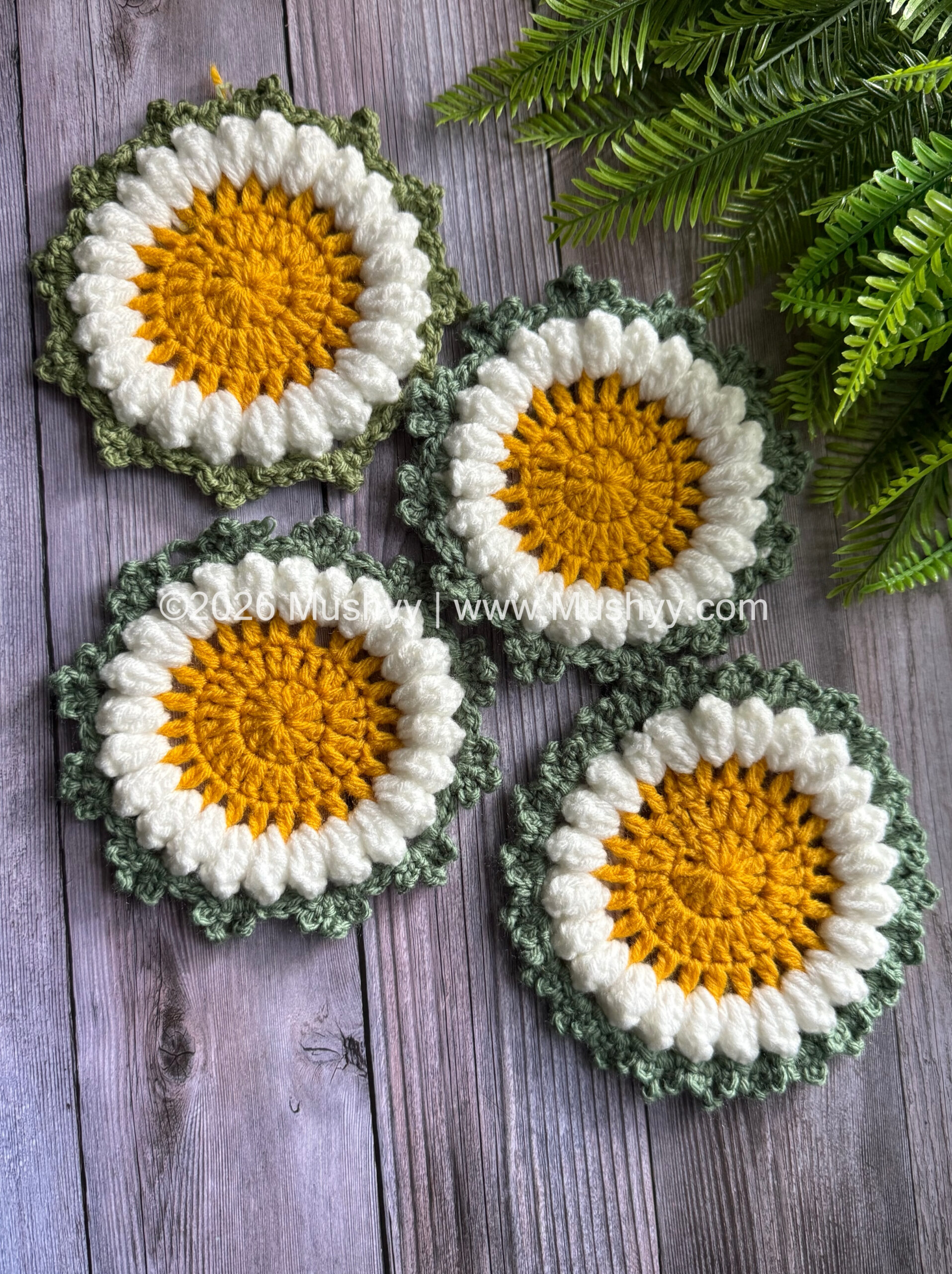 Daisy Bloom Crochet Coaster Pattern - Image 2