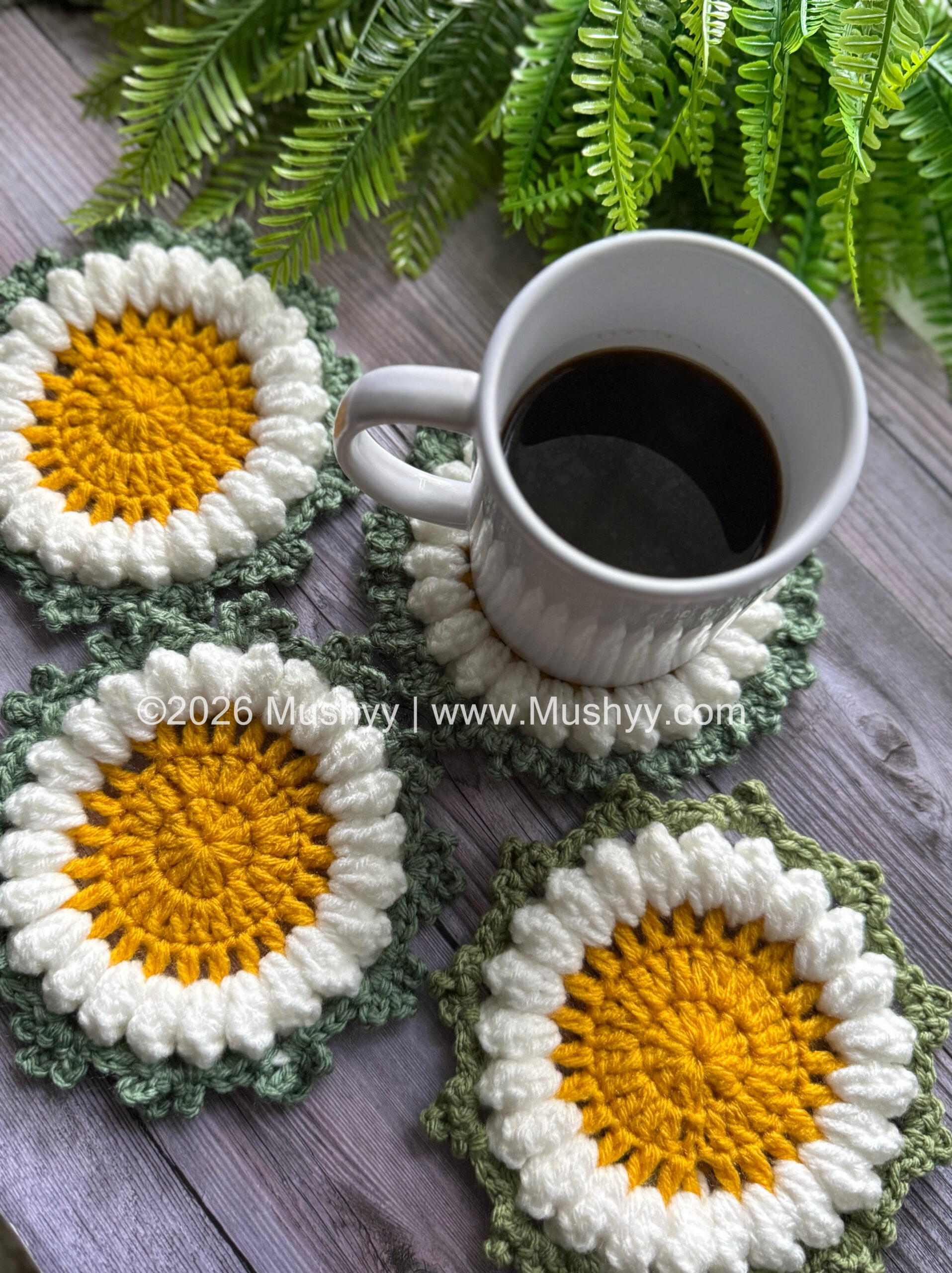 Daisy Bloom Crochet Coaster Pattern - Image 3