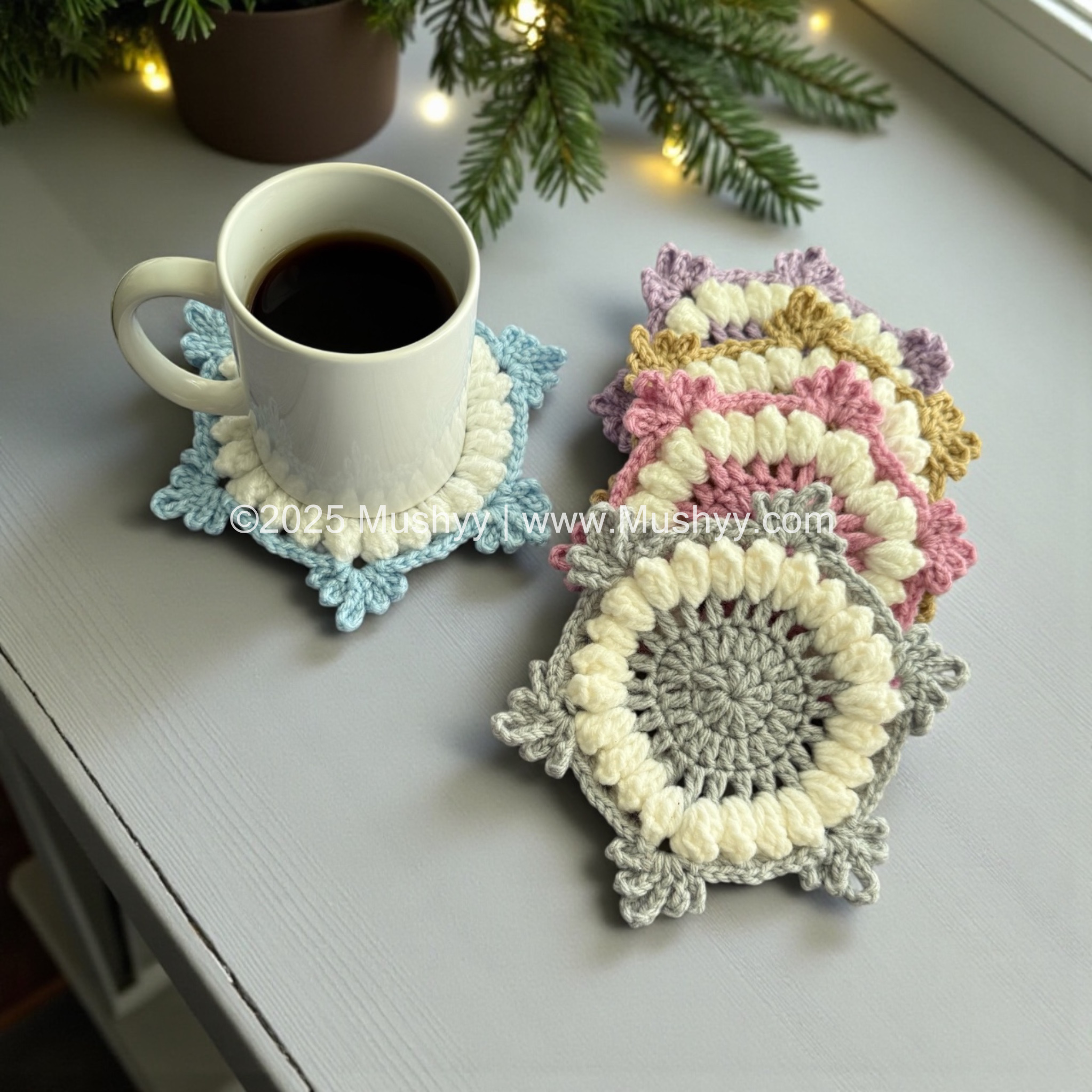 Crystal Flake Ceocget Snowflake Coaster Pattern By Mushyy - Image 2