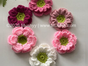 3D Crochet Daisy Flower Pattern By Mushyy