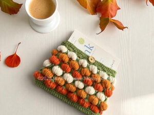 Pumpkin Obsessed Crochet Book Sleeve Pattern By Mushyy