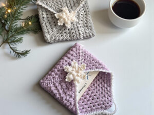 Snowvelope Crochet Book Cover Pattern By Mushyy
