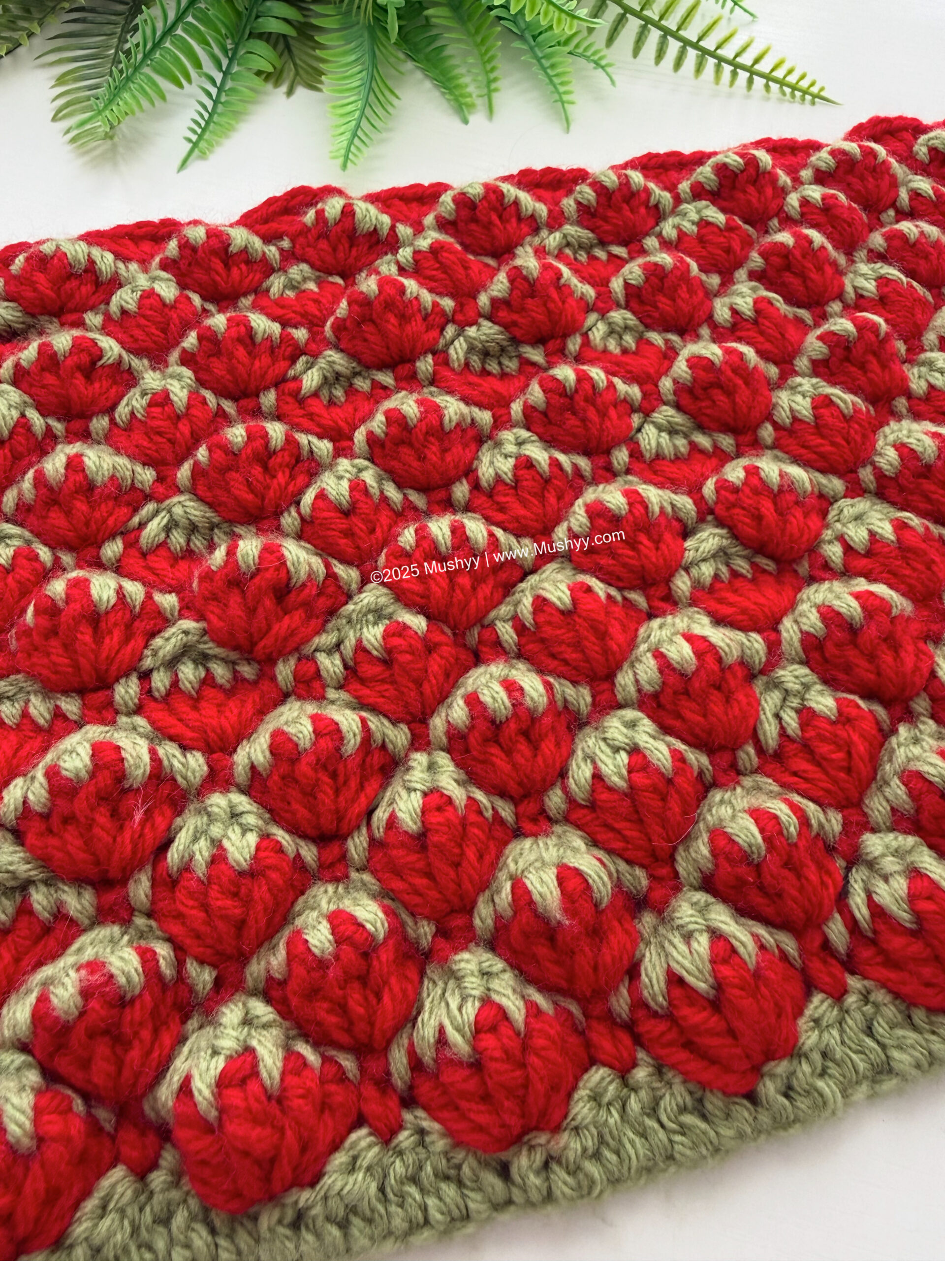 Reversible Strawberry Stitch Crochet Pattern By Mushyy - Image 5