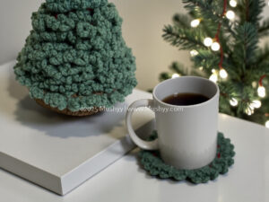 Crochet Wreath Coaster Pattern With Basket Holder