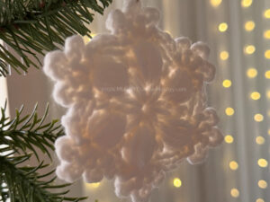 Crochet  Snowflake Ornament Pattern By Mushyy