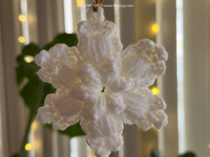 Snowkissed Star Crochet Snowflake Ornament Pattern By MUSHYY