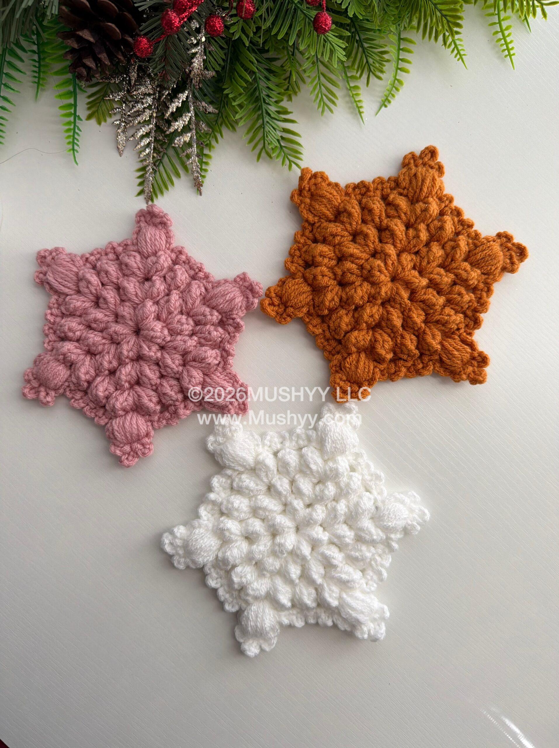 Frostell Crochet Snowflake Coaster Pattern PDF | Christmas Crochet Coaster | Winter Home Decor | Holiday Table Decor | Snowflake Crochet Pattern - Image 7