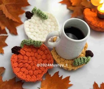 Crochet Harvest Pumpkin Coaster Pattern