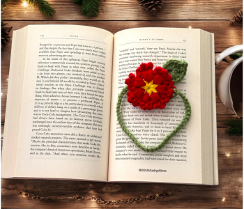 Crochet Snowflake Flower Bookmark
